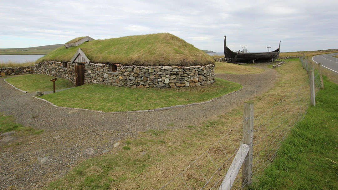 Skidbladner and Viking Longhouse, Unst, Shetland